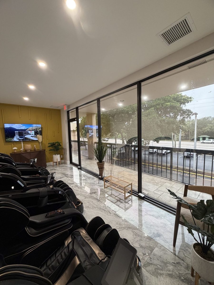 The RegenOrtho Palm Beach clinic interior at 11380 Prosperity Farms Road, Suite 204-208